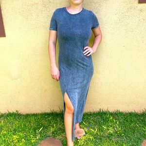 Maxi T shirt dress - Gray